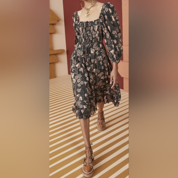 NWT Ulla Johnson Isla Dress in Balsam - Picture 2 of 4